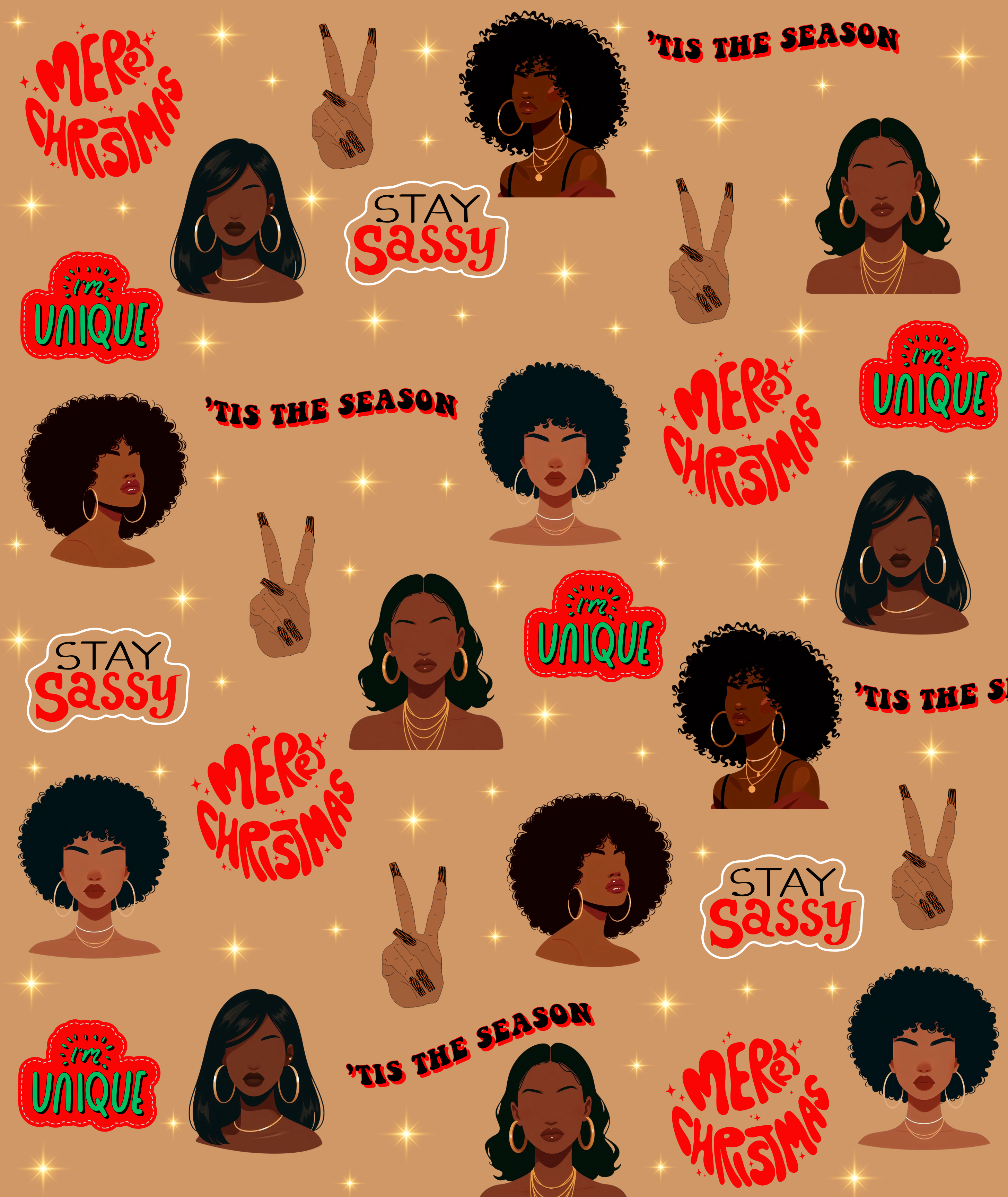 Brown Sugar Christmas - Wrapping Paper Roll