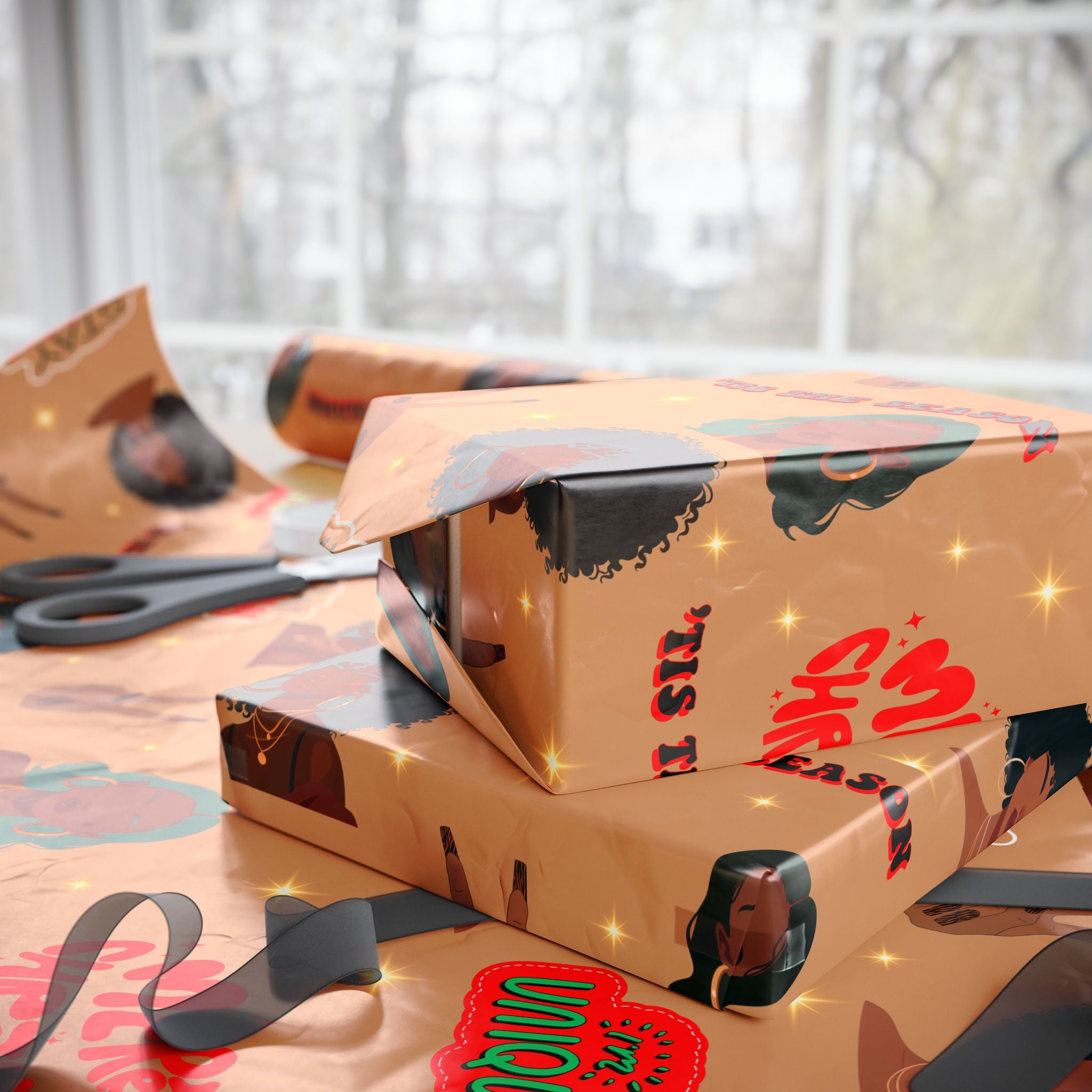 Brown Sugar Christmas - Wrapping Paper Roll