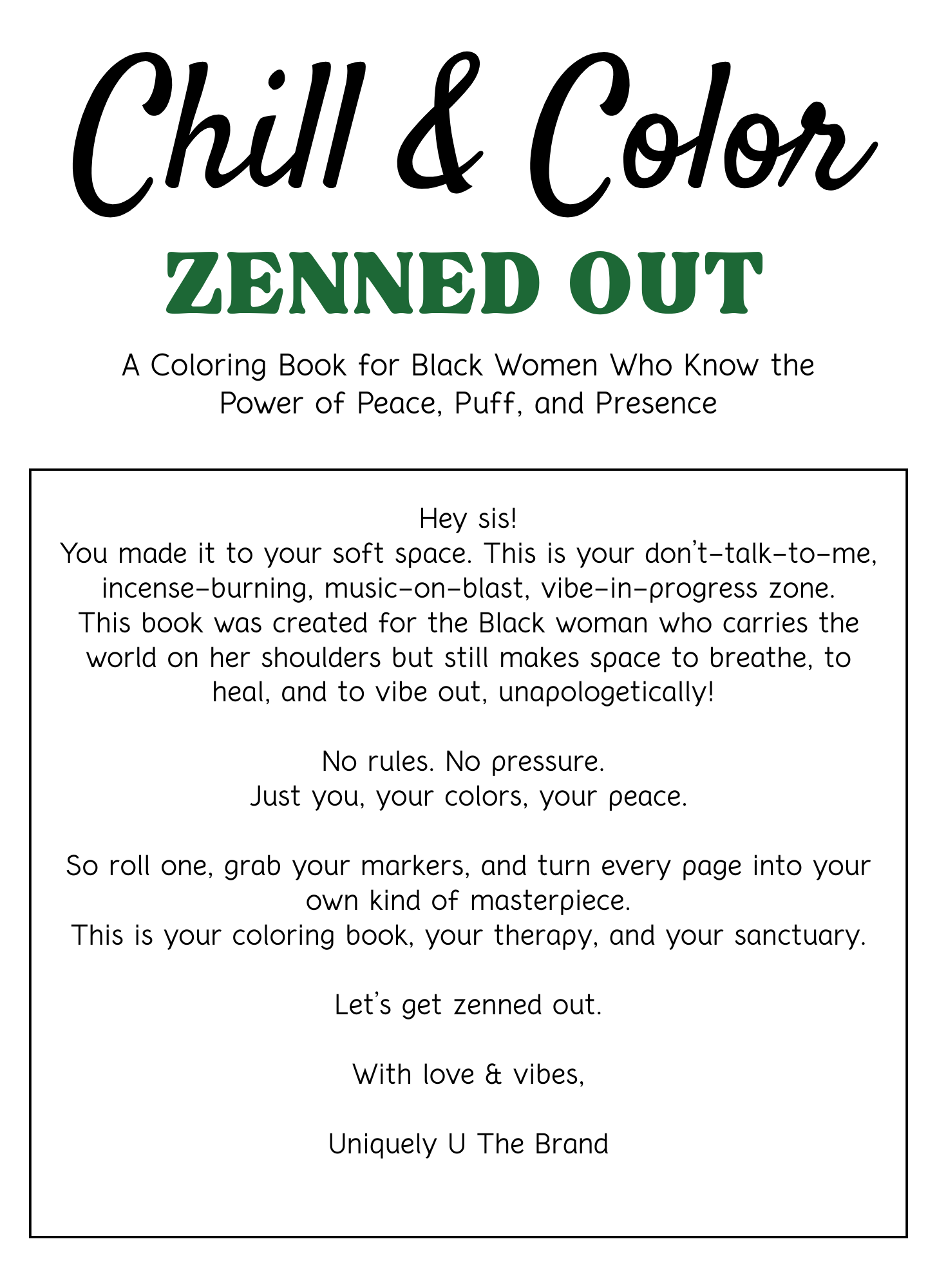 Color & Chill: Zenned Out