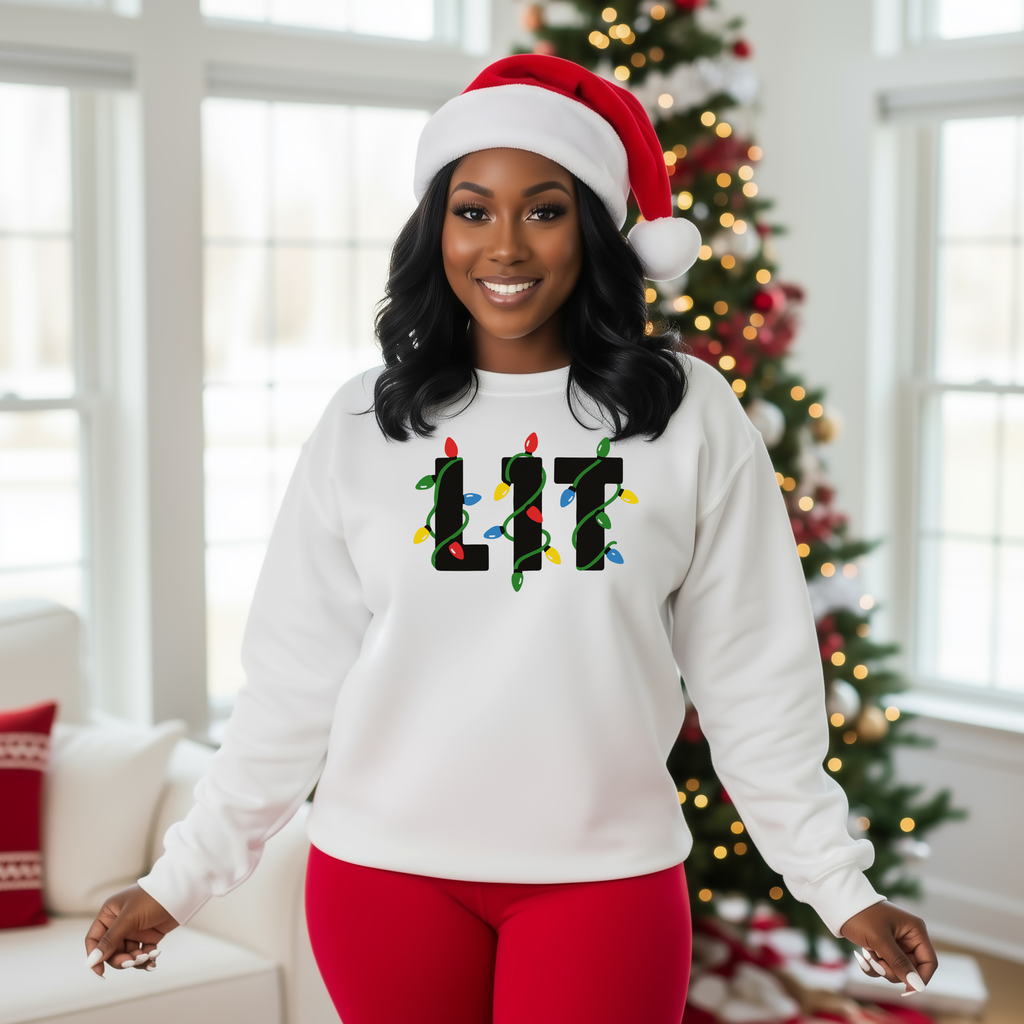 LIT Christmas Lights Sweatshirt