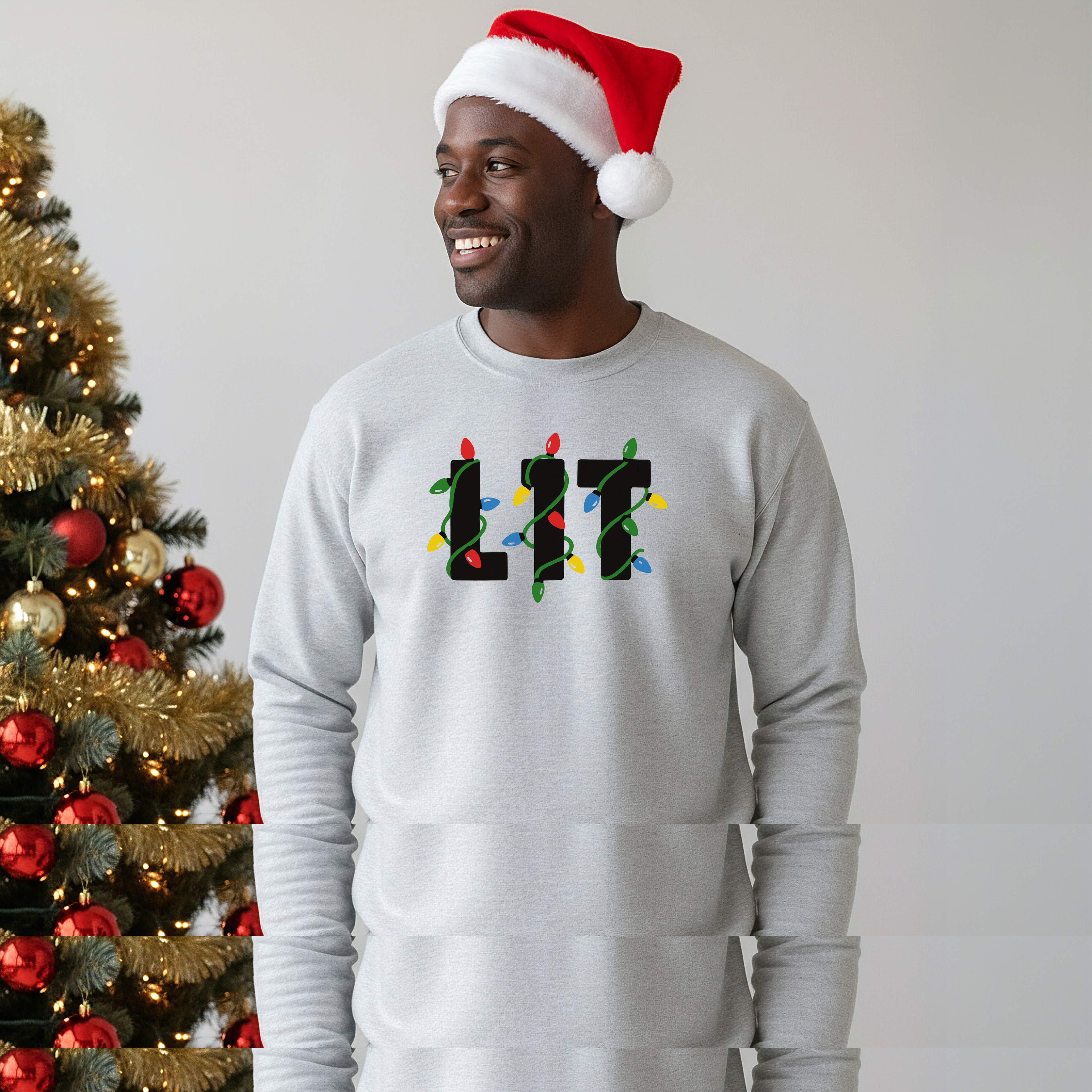 LIT Christmas Lights Sweatshirt