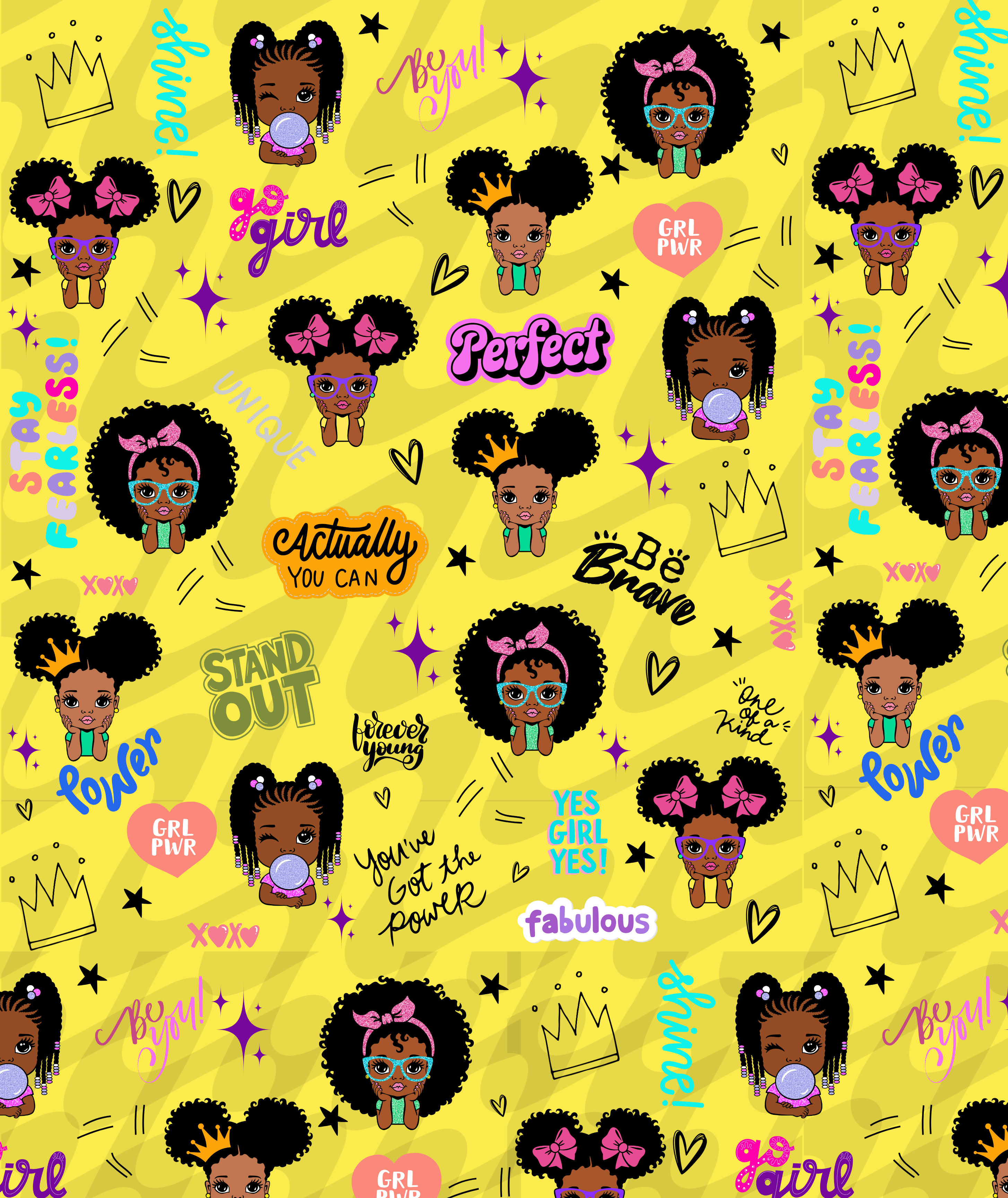 Girl Power - Wrapping Paper Roll